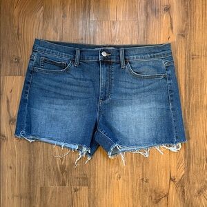 Joe's Jeans Blue Frayed Hem Shorts